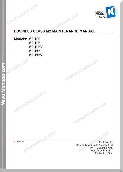Freightliner Business Class M2 Maintenance Manual