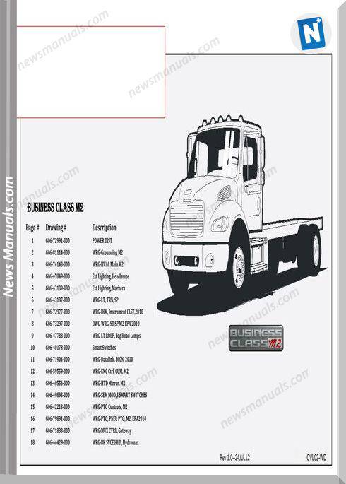 Freightliner Bussiness Class M2 Electrical Schematic