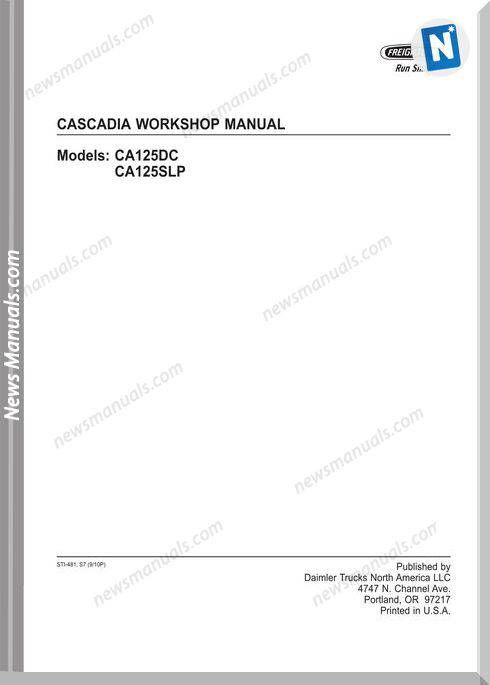 Freightliner Cascadia P01.01 -Tm4 Repair Manual