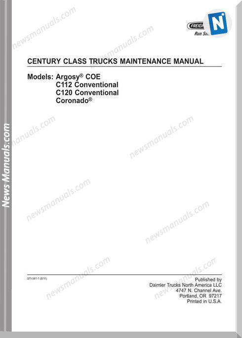 Freightliner Century Class Trucks Maintenance Manual