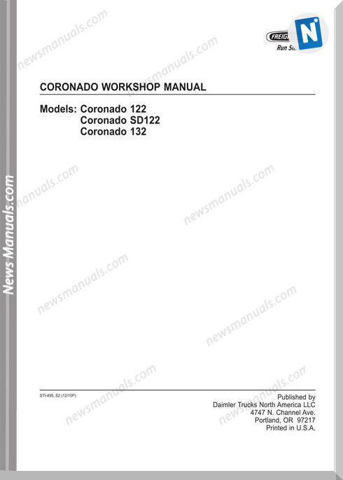 Freightliner Coronado Workshop Manual