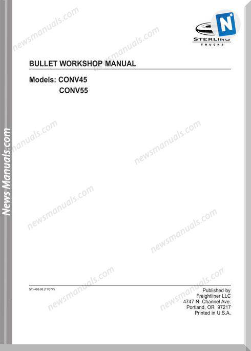 Freightliner Sterling Bullet Workshop Manual 2008