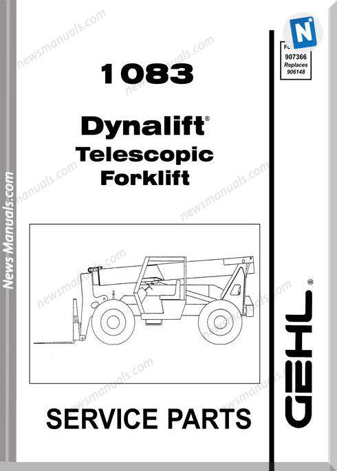 Gehl 1083 Dynalift Telescopic Parts Manual 907366