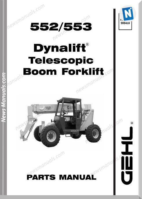 Gehl 552 553 Dynalift Telescopic Boom Parts Manual