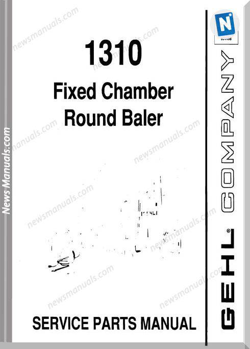 Gehl Agri 1310 Fixed Chamber Round Baler Parts 906075