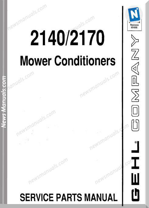 Gehl Agri 2140 2170 Mower Conditioner Parts 906305