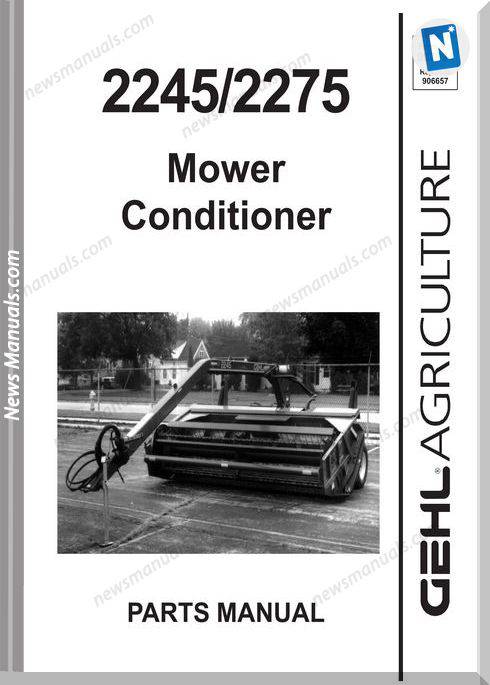 Gehl Agri 2245 2275 Mower Conditioner Parts 907094