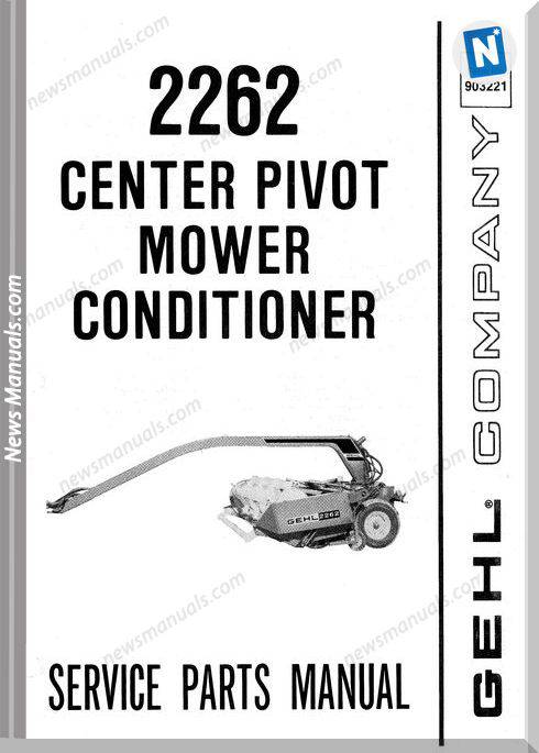 Gehl Agri 2262 Center Pivot Conditioner Parts 903221