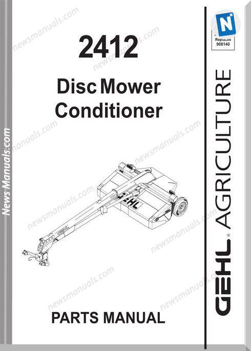 Gehl Agri 2412 Disc Mower Conditioner Parts 908152