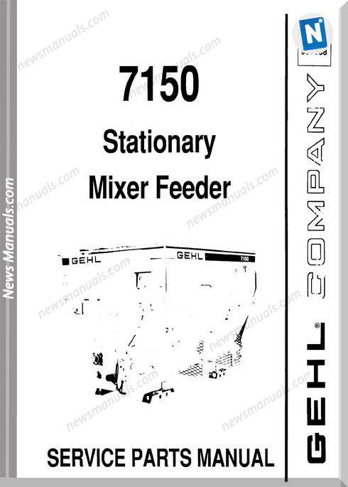 Gehl Agri 7150 Stationary Mixer Feeder Parts 906068