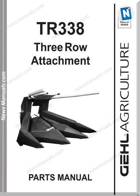 Gehl Agri Tr338 Three Row Attachment Parts 908012
