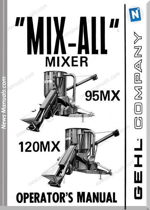 Gehl Agricultural Mx-95-120 Round Baler Operator-Manual