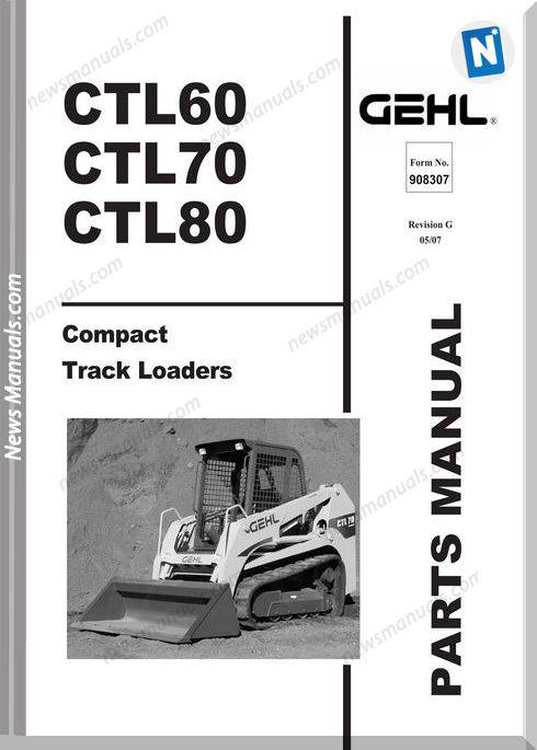 Gehl Ctl60 Ctl70 Ctl80 Compact Track Parts 908307G