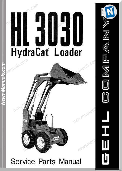 Gehl Hl3030 Skid Loader Parts Manual No. 620371