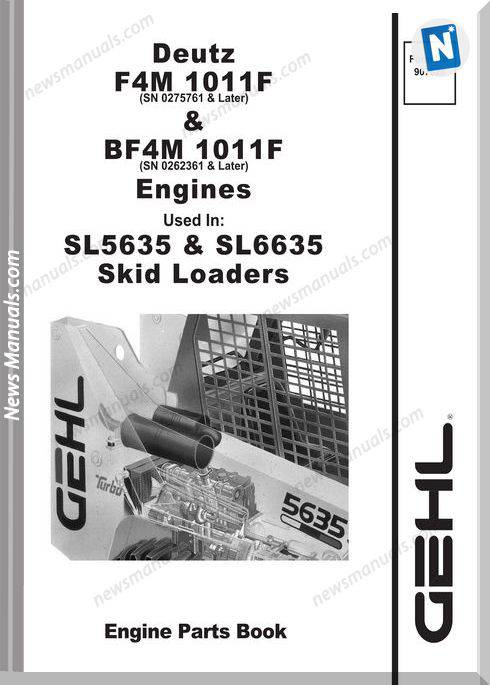 Gehl Sl5635 6635 Skid Loader Parts Manual 907828