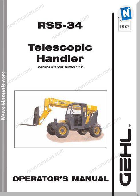Gehl Telescopic Handlers Rs5 34 Operator Manual