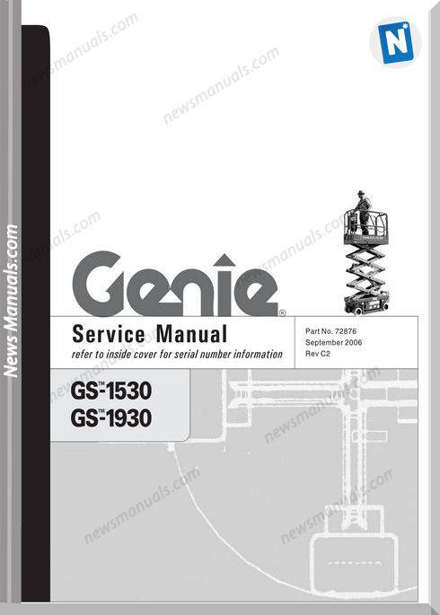 Genie Gs 1530 Gs 1532 From Sn 17408 59999 Gs 1530 Service Manual