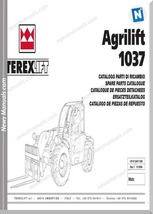 Genie Scissors Lift C Agrilift 1037 From Sn 12510 Parts Manuals