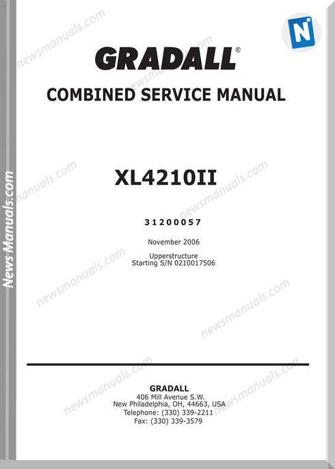 Gradall xl4210ii Service Manual
