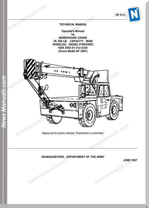 Grove Crane Ap 308T Operator Manual