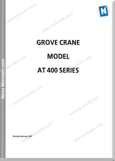 Grove Crane At400 Series Operator Maintenance Manual
