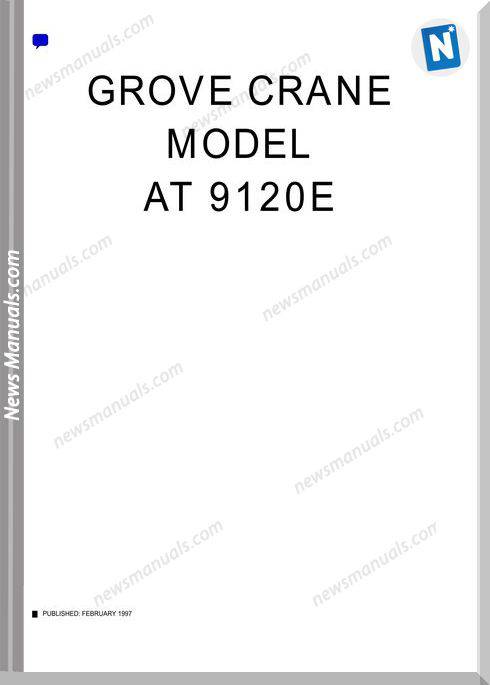 Grove Crane At9120E Operator And Maintenance Manual