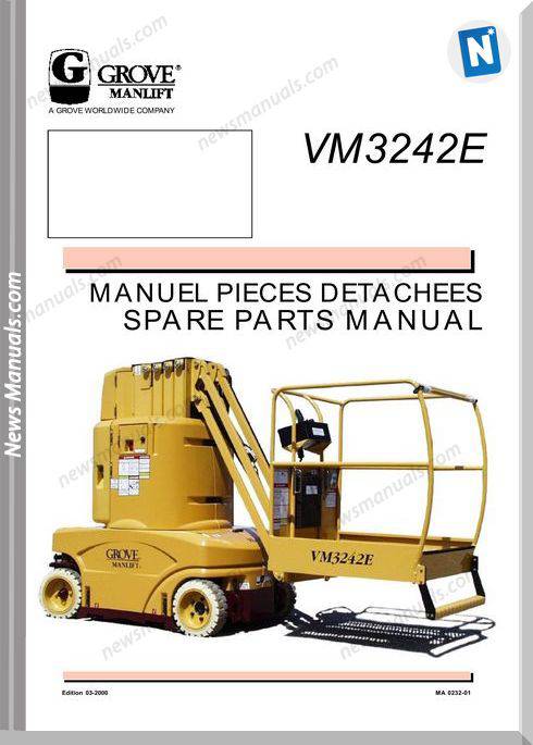 Grove Jlg Vm3242E Models Parts Catalogue