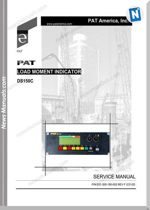 Grove Pat Load Moment Indicator Ds150C Operator Manual