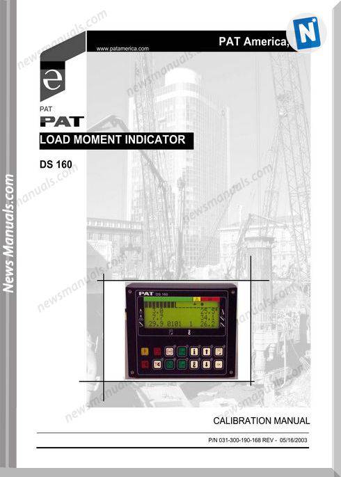 Grove Pat Load Moment Indicator Ds160 Operator Manual