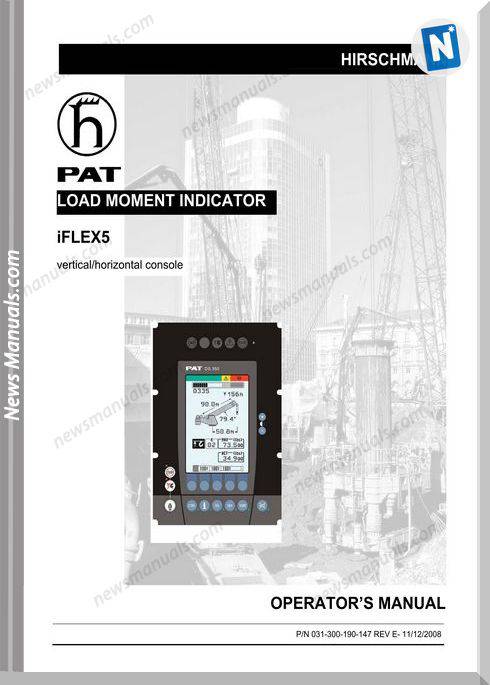 Grove Pat Load Moment Indicator Iflex5 Operator Manual