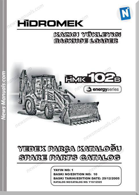 Hidromek Backhoe Loader 102B Y10,12525 Parts Catalogue