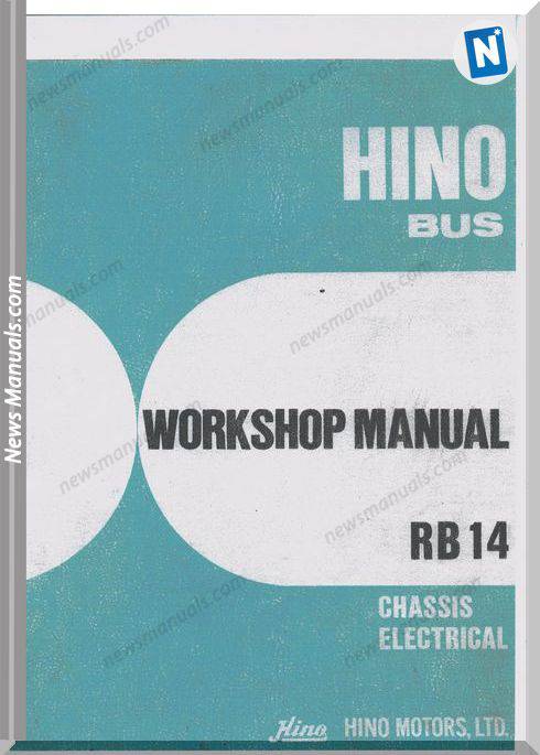 Hino Bus Rb145 Models Workshop Manual