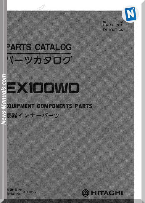 Hitachi Ex100Wd 2 Set Parts Catalog