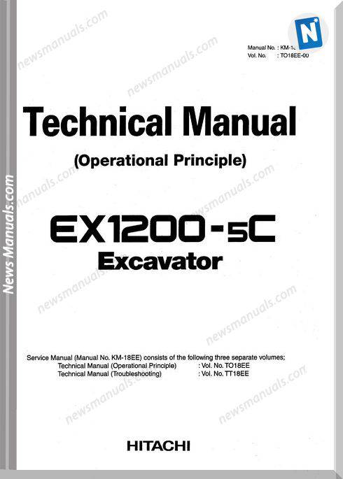 Hitachi Ex1200 5C Excavator Shop Manual