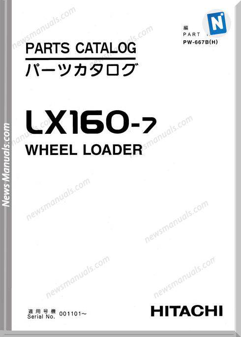 Hitachi Lx160-7 Set Parts Catalog