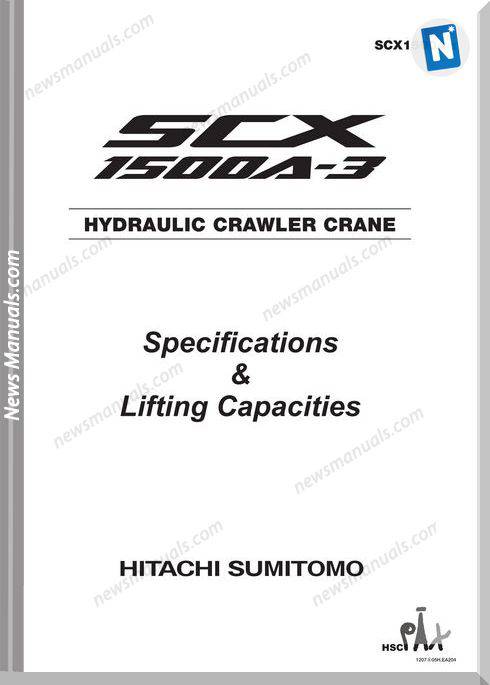Hitachi Sumitomo Scx1500A 3 Hydraulic Crawler Crane