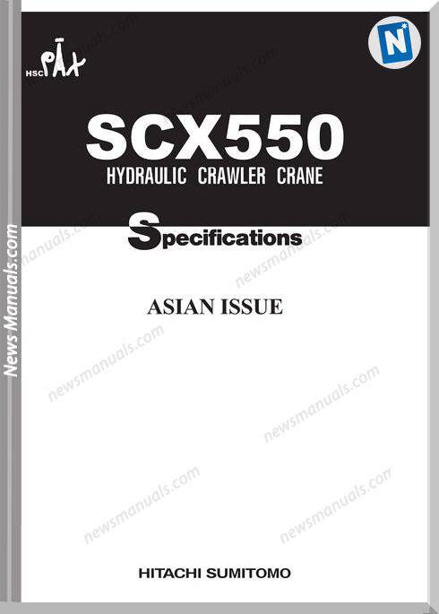 Hitachi Sumitomo Scx550 Hydraulic Crawler Crane