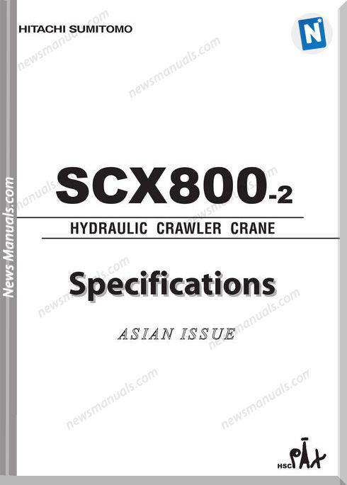 Hitachi Sumitomo Scx800 2 Hydraulic Crawler Crane