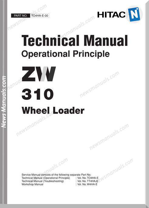 Hitachi Wheel Loader Zw310 Technical Manual