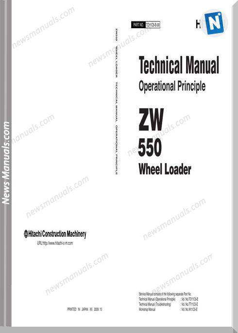 Hitachi Wheel Loader Zw550 Technical Manual