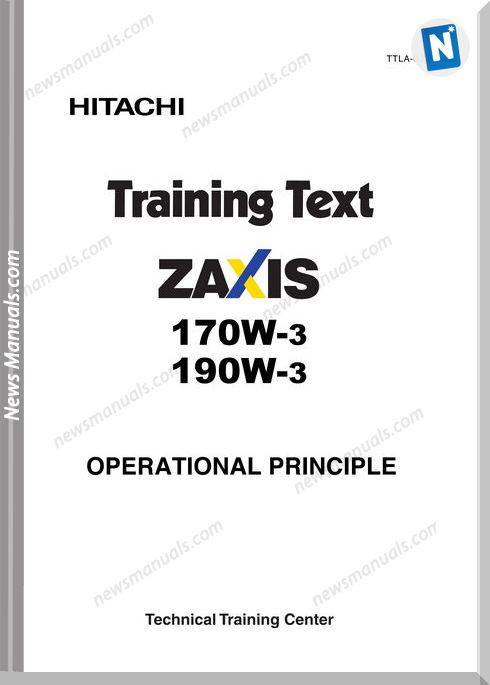 Hitachi Zaxis 170W 190W 3 Training Text Operational Priciple