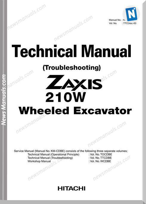 Hitachi Zaxis 210W Technical Manual