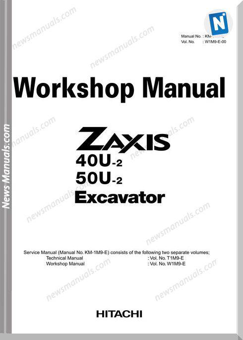 Hitachi Zaxis 40U,50U-2 Workshop Manual