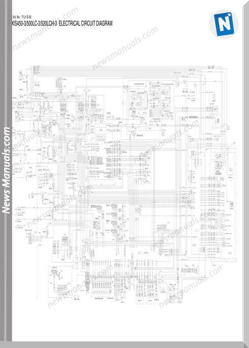 Hitachi Zaxis 450 500Lc 520Lch 3 Electrical Diagram