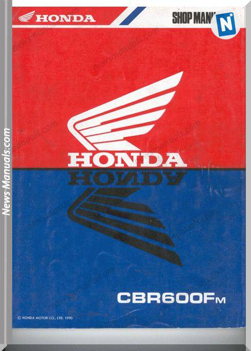 Honda Cbr600Fm 89 90 Service Manual