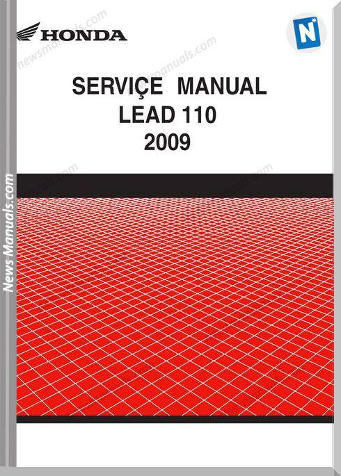 Honda Lead Nhx110 2009 Service Manual