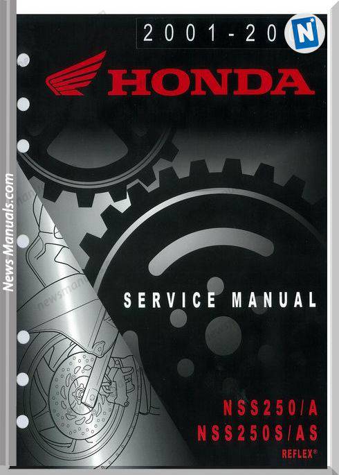 Honda Nss250 Reflex 2001 2007 Service Manual