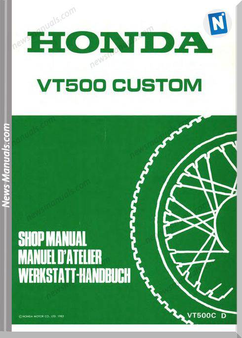 Honda Vt500C 83 Service Manual