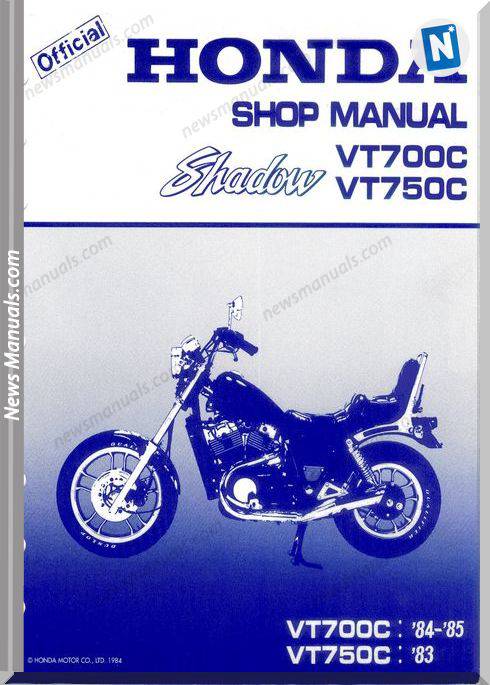 Honda Vt700C Vt750C 84 Shop Manual