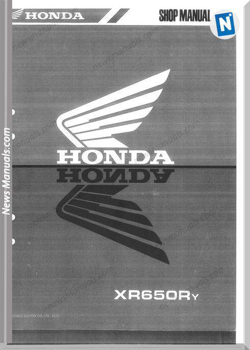 Honda Xr650R Service Manual